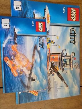 The instruction manuals 2 for the LEGO City Coast Guard Platform (set 4210)